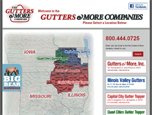 Tablet Screenshot of gutters-more.com